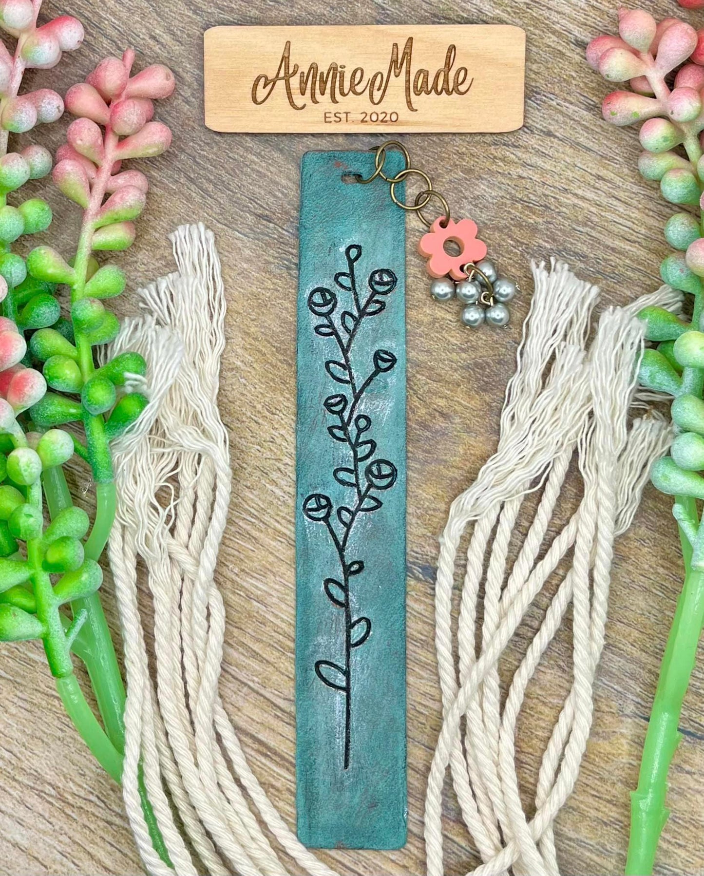 Floral embossed Bookmark - Steel Rule Wooden Die (Copy)