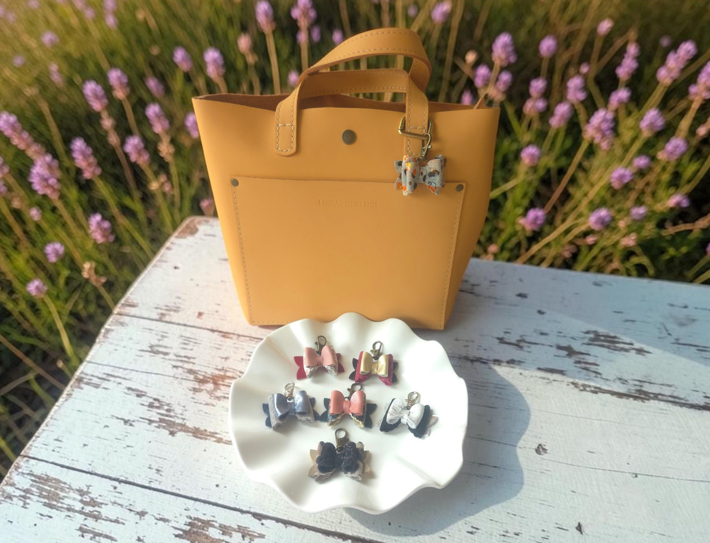 Preorder - Mini Scalloped Princess Bow - Purse flair/zipper pull -Steel Rule Wooden Die