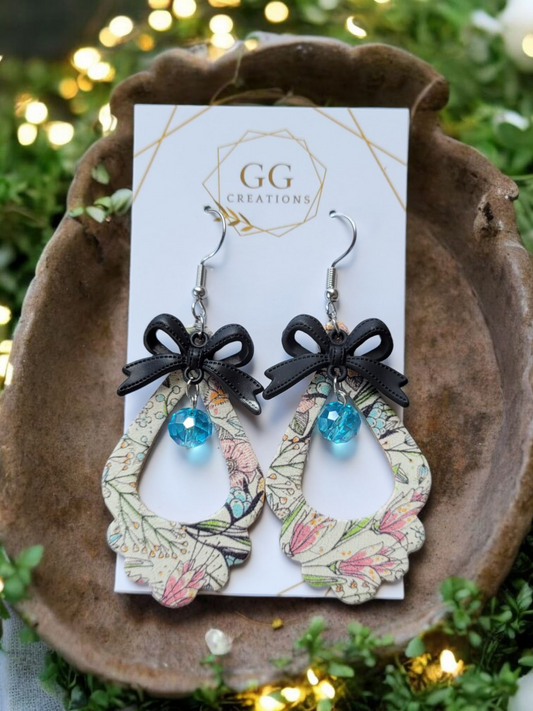 Preorder - Juniper Drop  - Pair - Steel Rule Wooden Earring Die