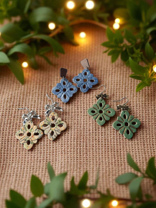 Preorder - Scalloped Delight - 1.5" Embossed pair - Steel Rule Wooden Earring Die