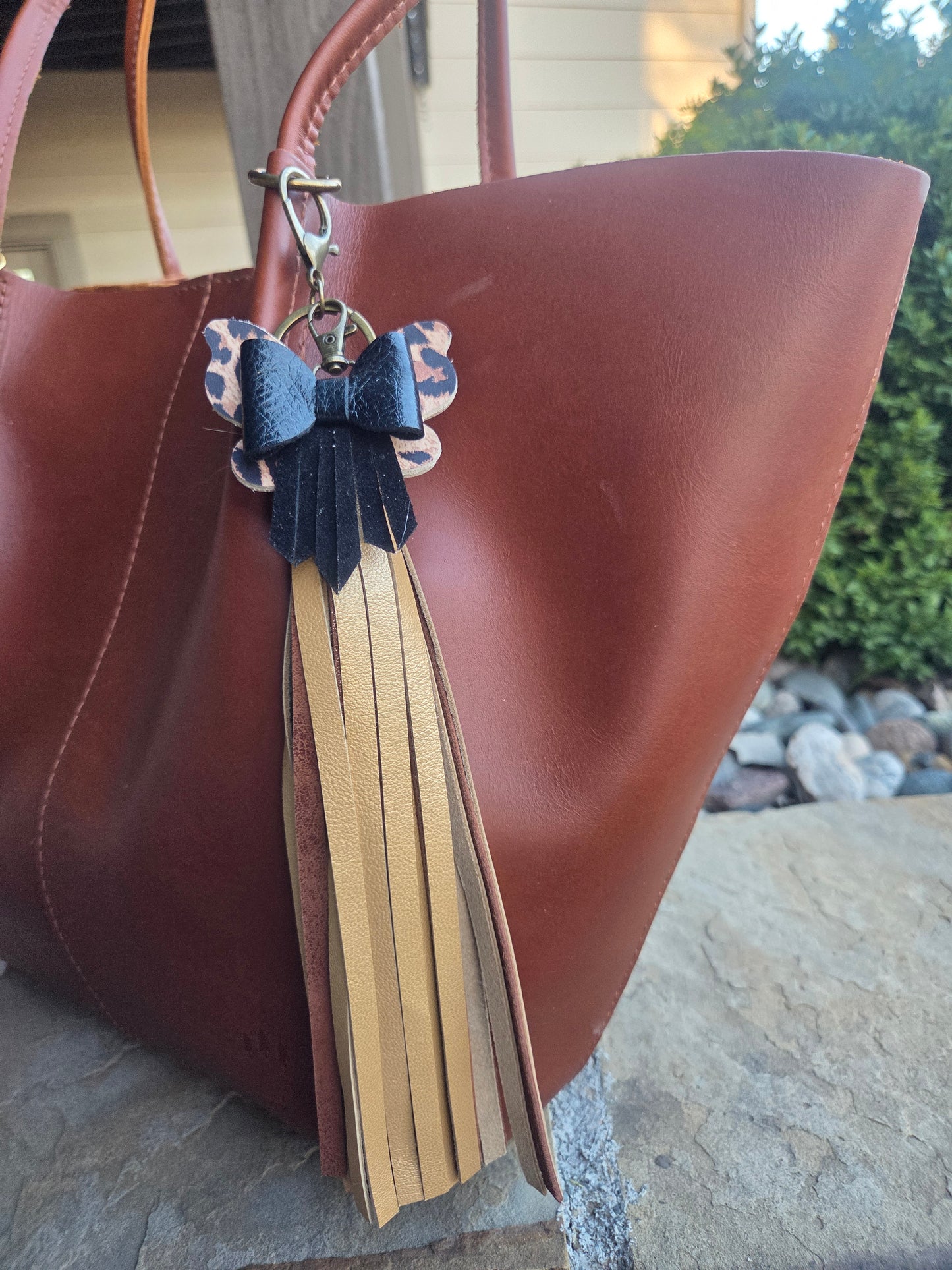 Butterfly Mini Bow accessory/purse flair/zipper pull - Steel Rule Wooden Die