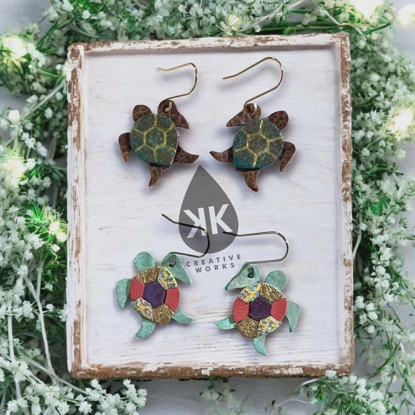 Preorder -Petite Sea Turtle - Steel Rule Wooden Earring Die
