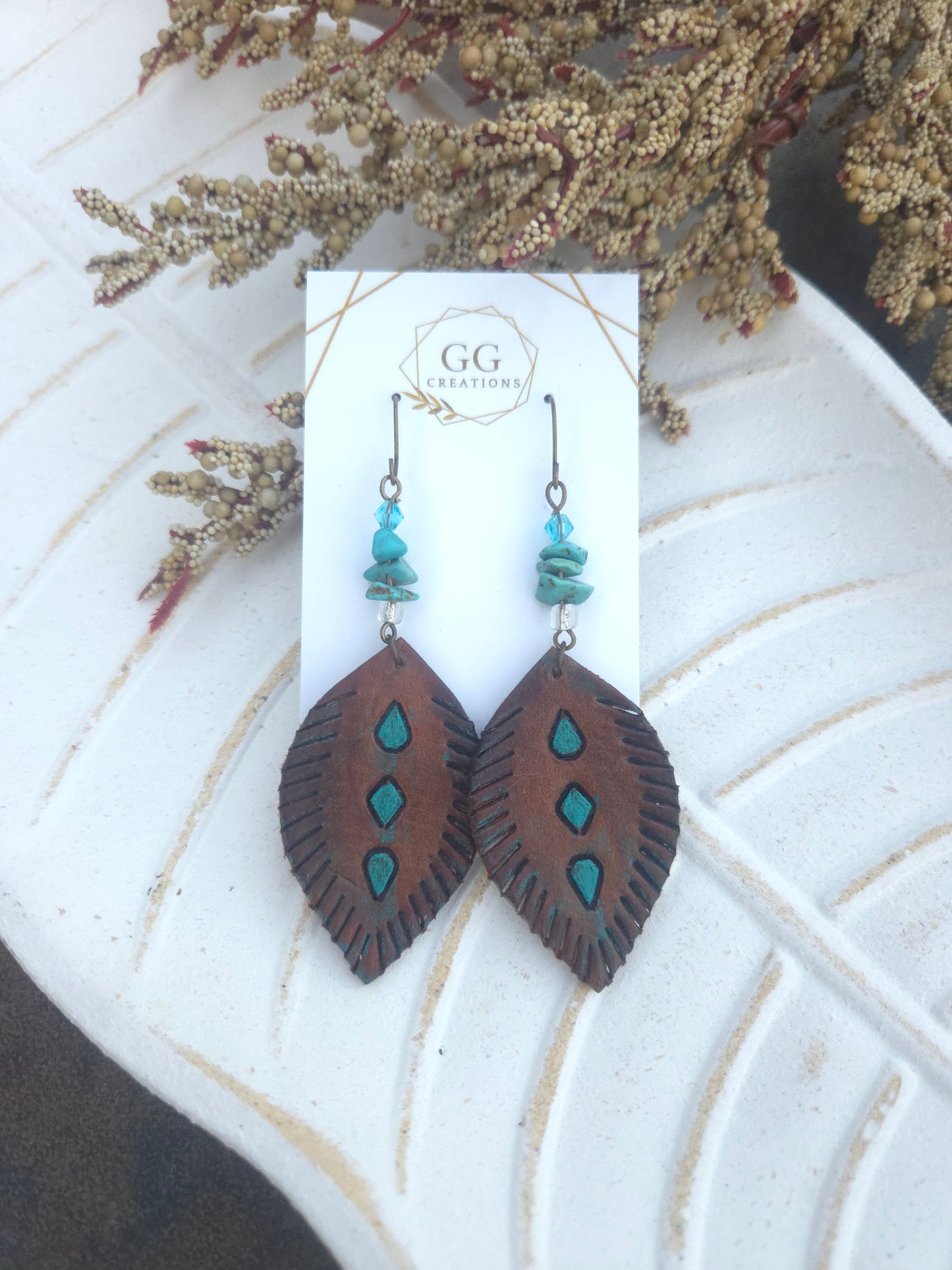 Prairie Diamond Fringe - 2 styles - Embossed- Steele Rule Wooden Earring Die