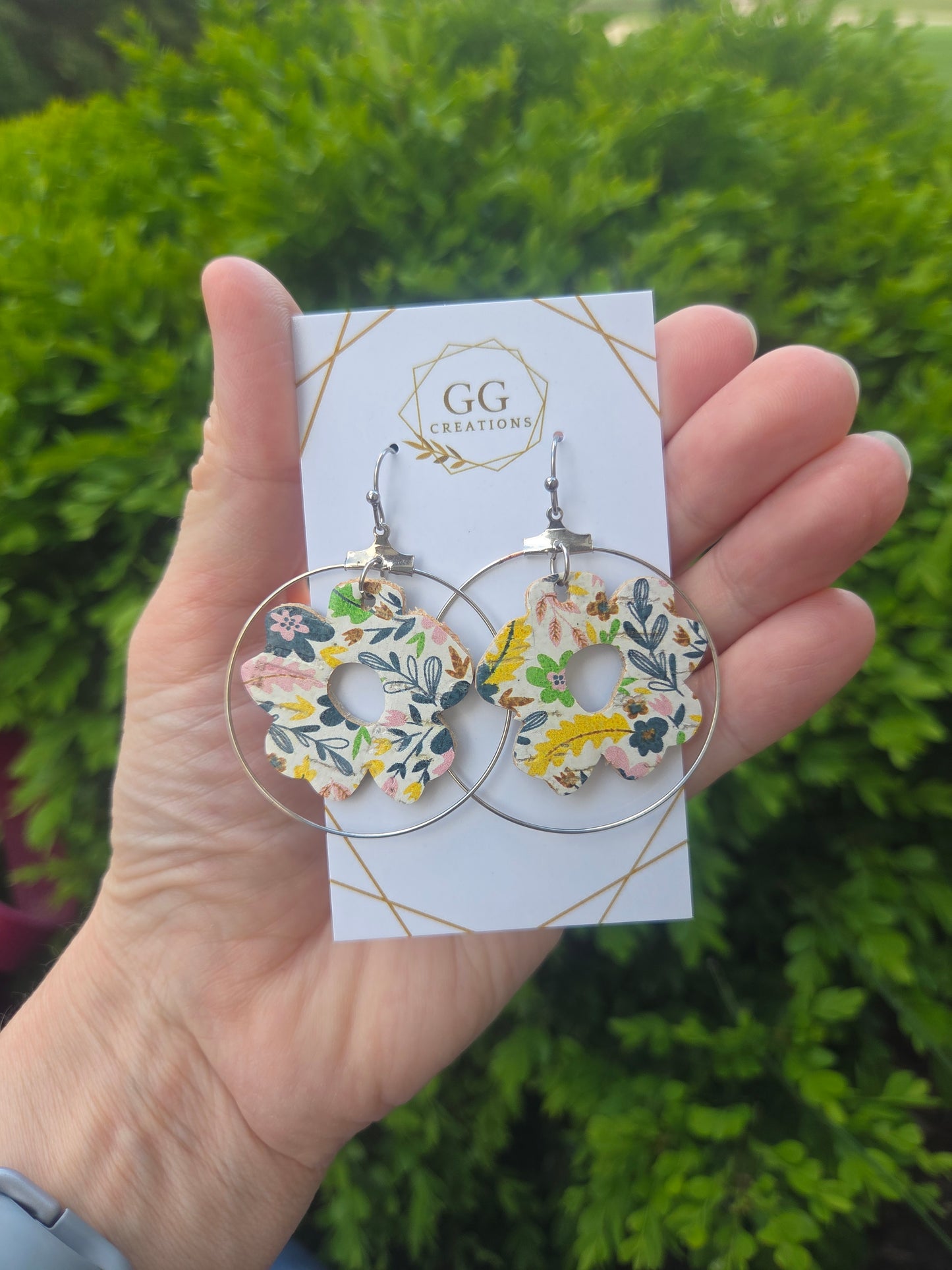 Preorder - Boho Flowers - 2 sizes - pairs - Steel Rule Wooden Earring Die