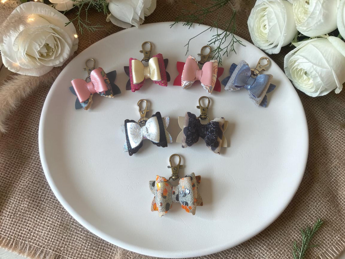 Preorder - Mini Scalloped Princess Bow - Purse flair/zipper pull -Steel Rule Wooden Die