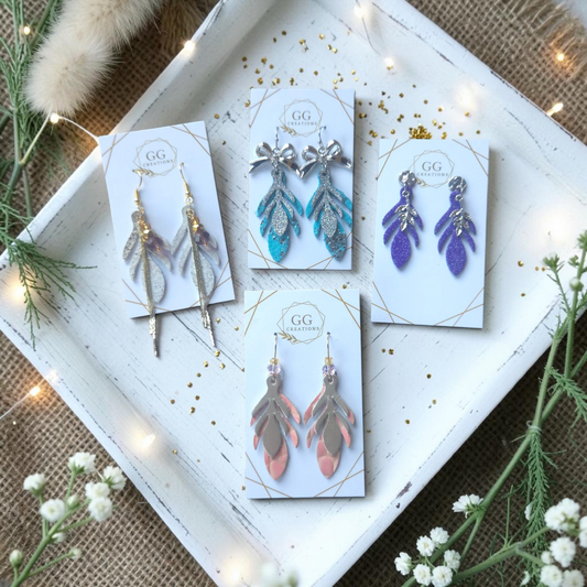 Harmony Leaves  - 3 sizes - Steel Rule Wooden Earring Die