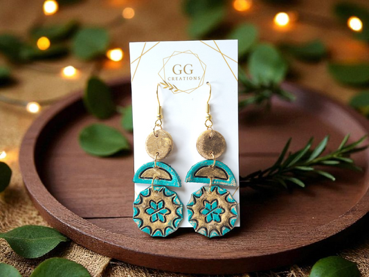 Preorder - Stardust Stone - Embossed pair - Steel Rule Wooden Earring Die