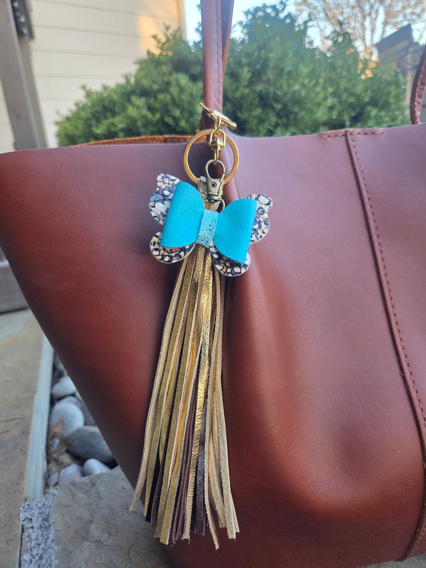 Butterfly Mini Bow accessory/purse flair/zipper pull - Steel Rule Wooden Die