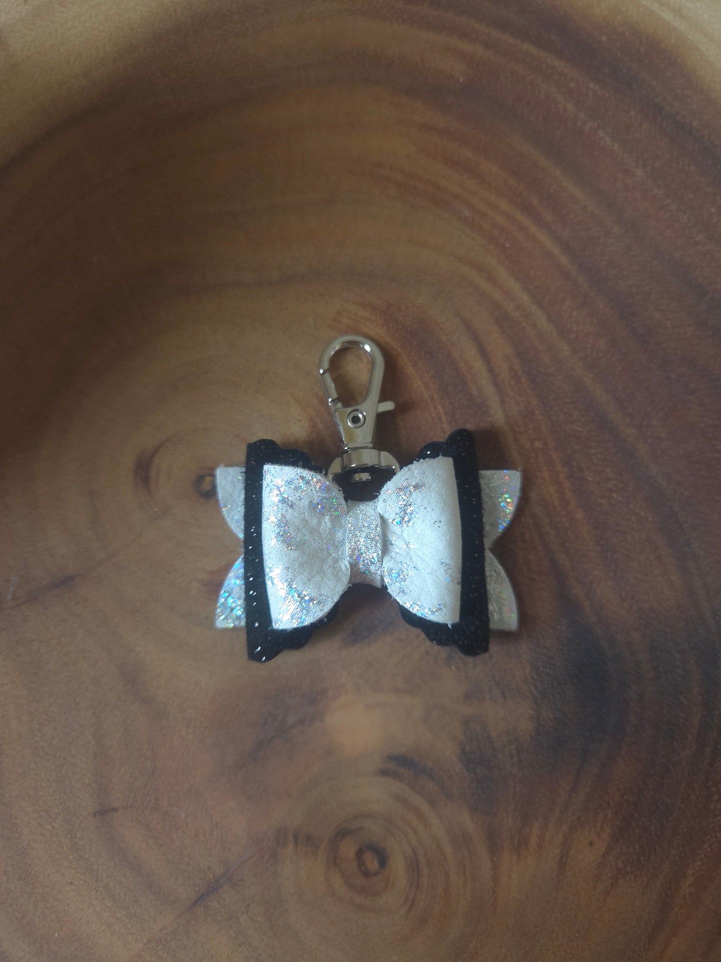 Preorder - Mini Scalloped Princess Bow - Purse flair/zipper pull -Steel Rule Wooden Die