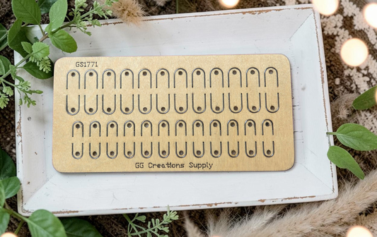 Tab and connector set- 24 piece tab and connector set - Steel Rule Wooden Die