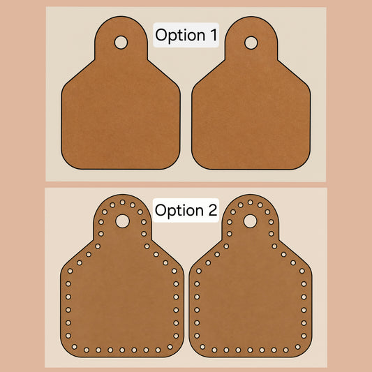Preorder - 2.5" Cow Tags  - 2 options available - Steel Rule Wooden Die