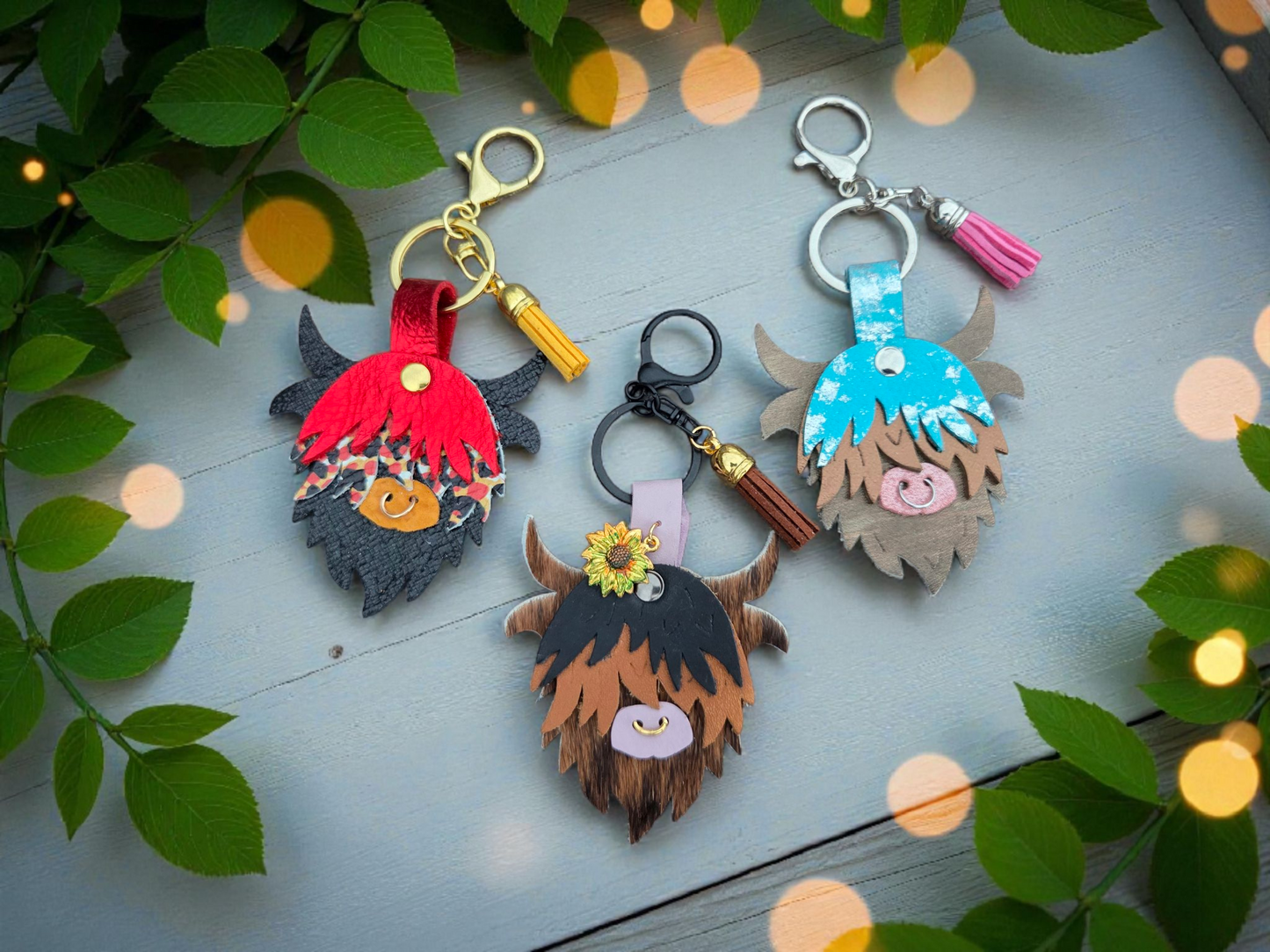 3.25" Hamish Highlander Cow - Embossed - Accessory/Keychain Steel Rule Wooden Die