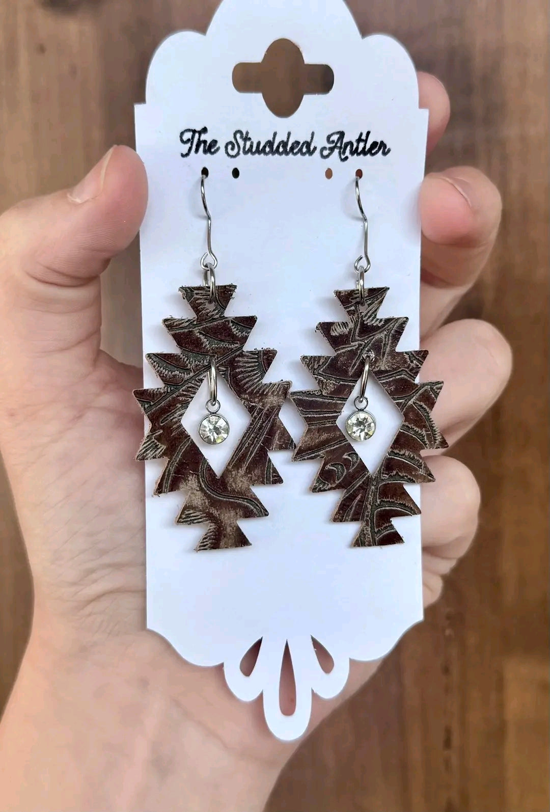 Aztec - 4 sizes - Steel Rule Earring Die