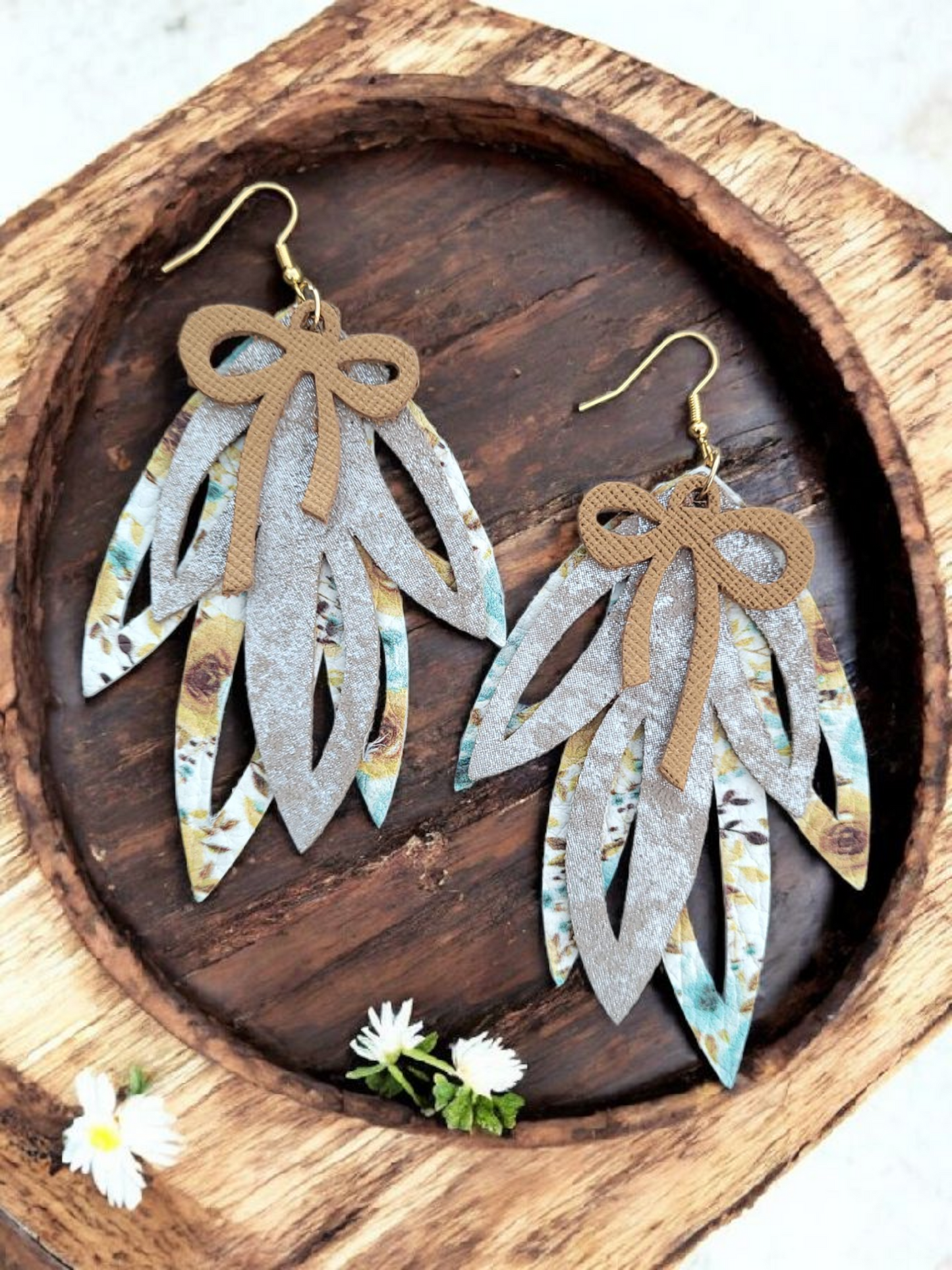 Multi Long Tail Bows - 4 styles (mirrored pairs) - Steel Rule Wooden Earring Die