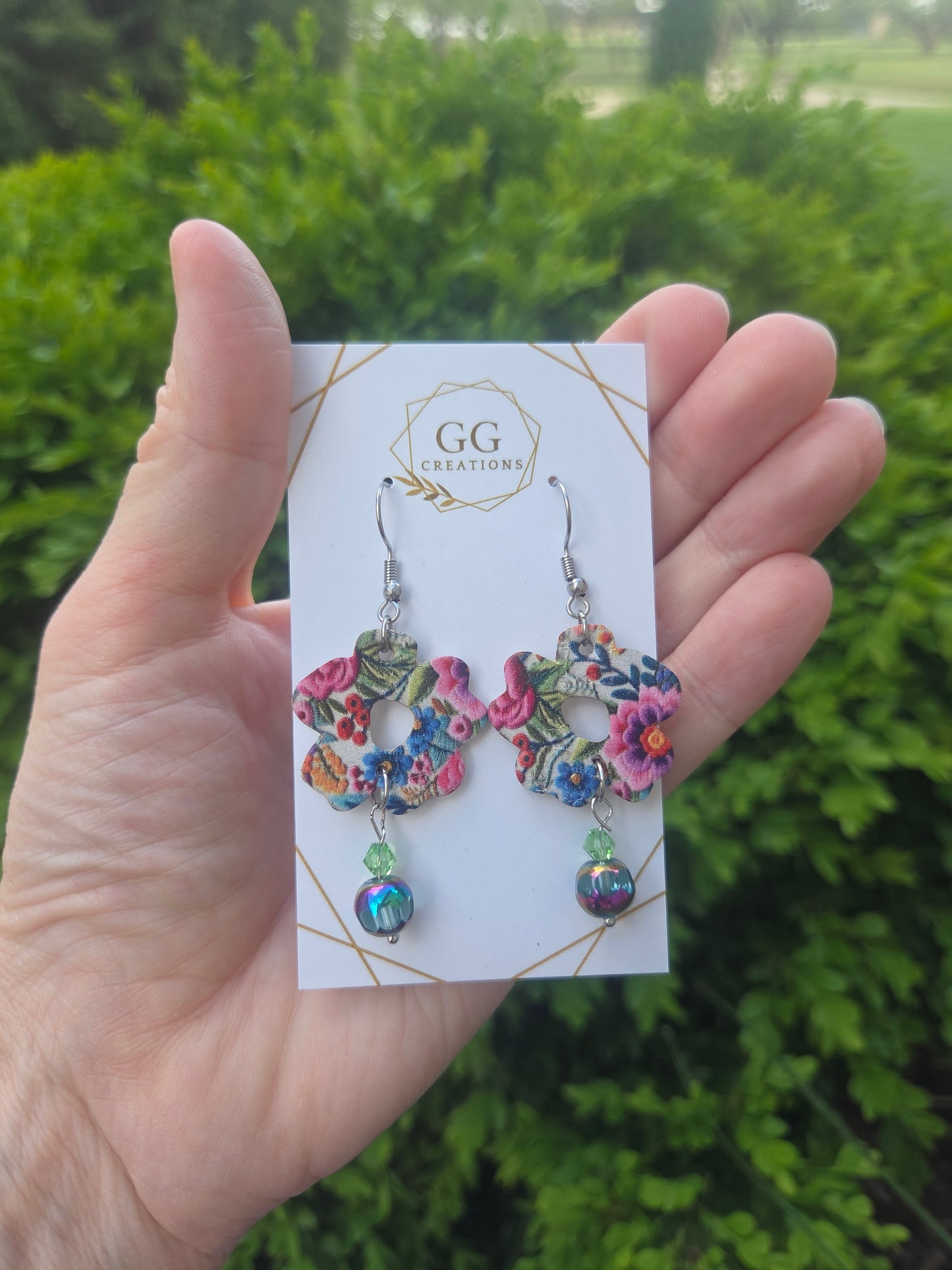 Preorder - Boho Flowers - 2 sizes - pairs - Steel Rule Wooden Earring Die