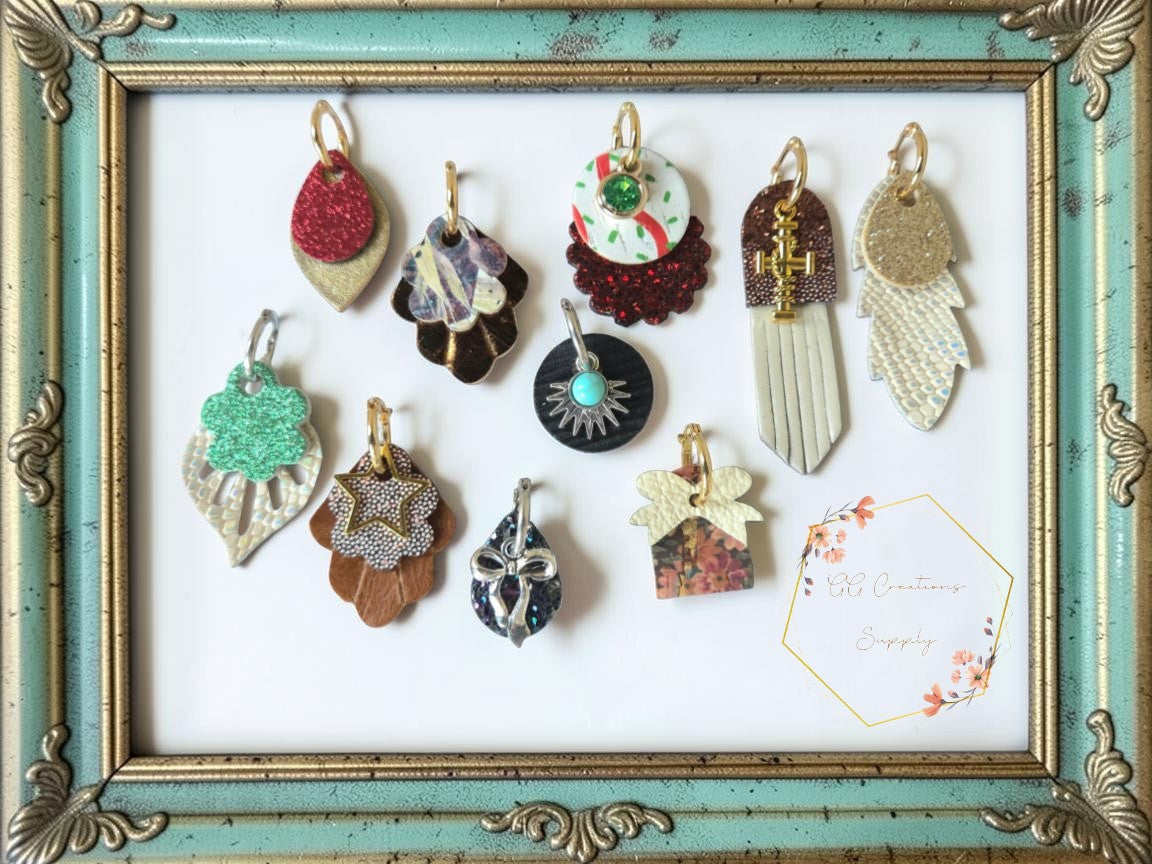 Preorder- 1" Huggie Dangles  - 4 designs - Steel Rule Wooden Earring Die