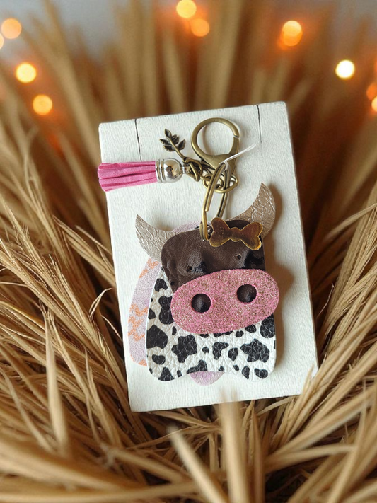 Preorder - Multi Layered Bull/Cow Bag Charm, Accessory Keychain Die - Steel Rule Wooden Die