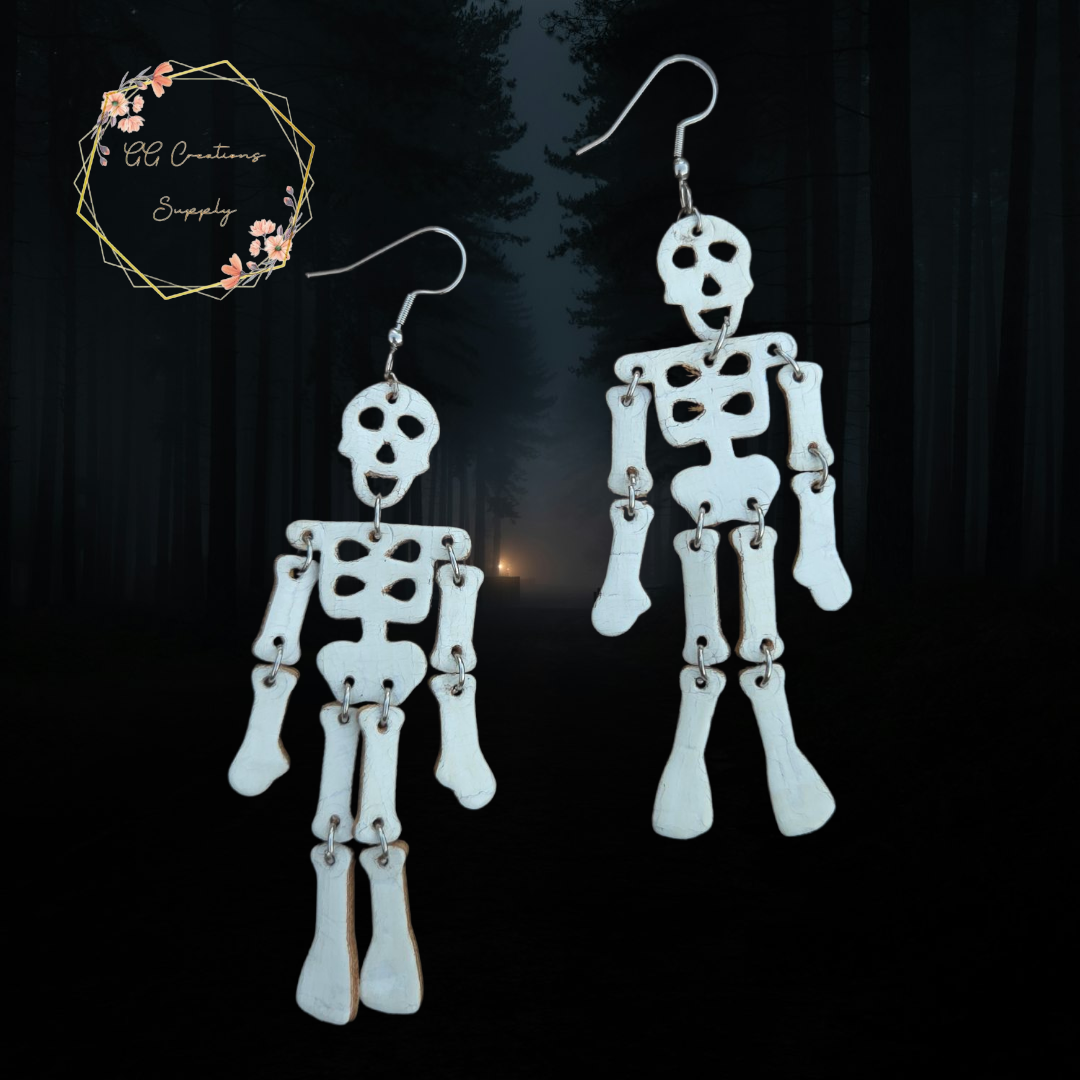 Skeleton Dangle - Full Body - Steel Rule Earring Die