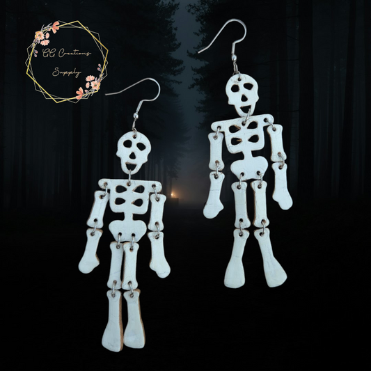 Skeleton Dangle - Full Body - Steel Rule Earring Die