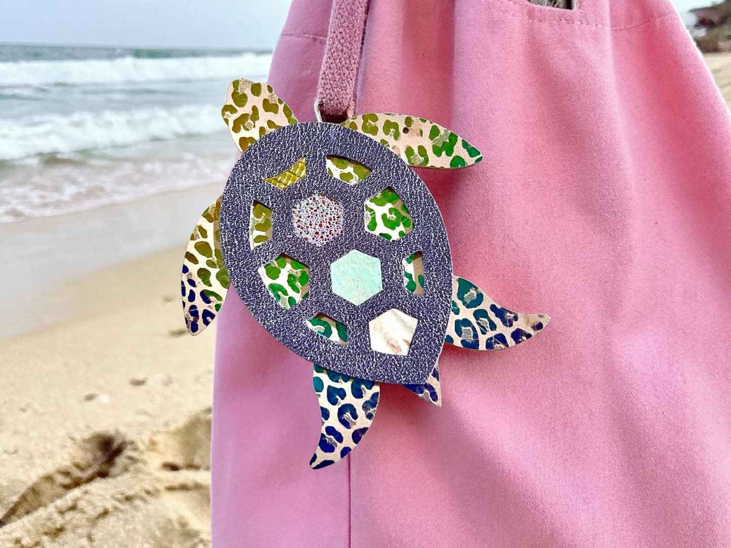 Large Sea Turtle Accessory/Bag Flair -  Steel Rule Wooden Die
