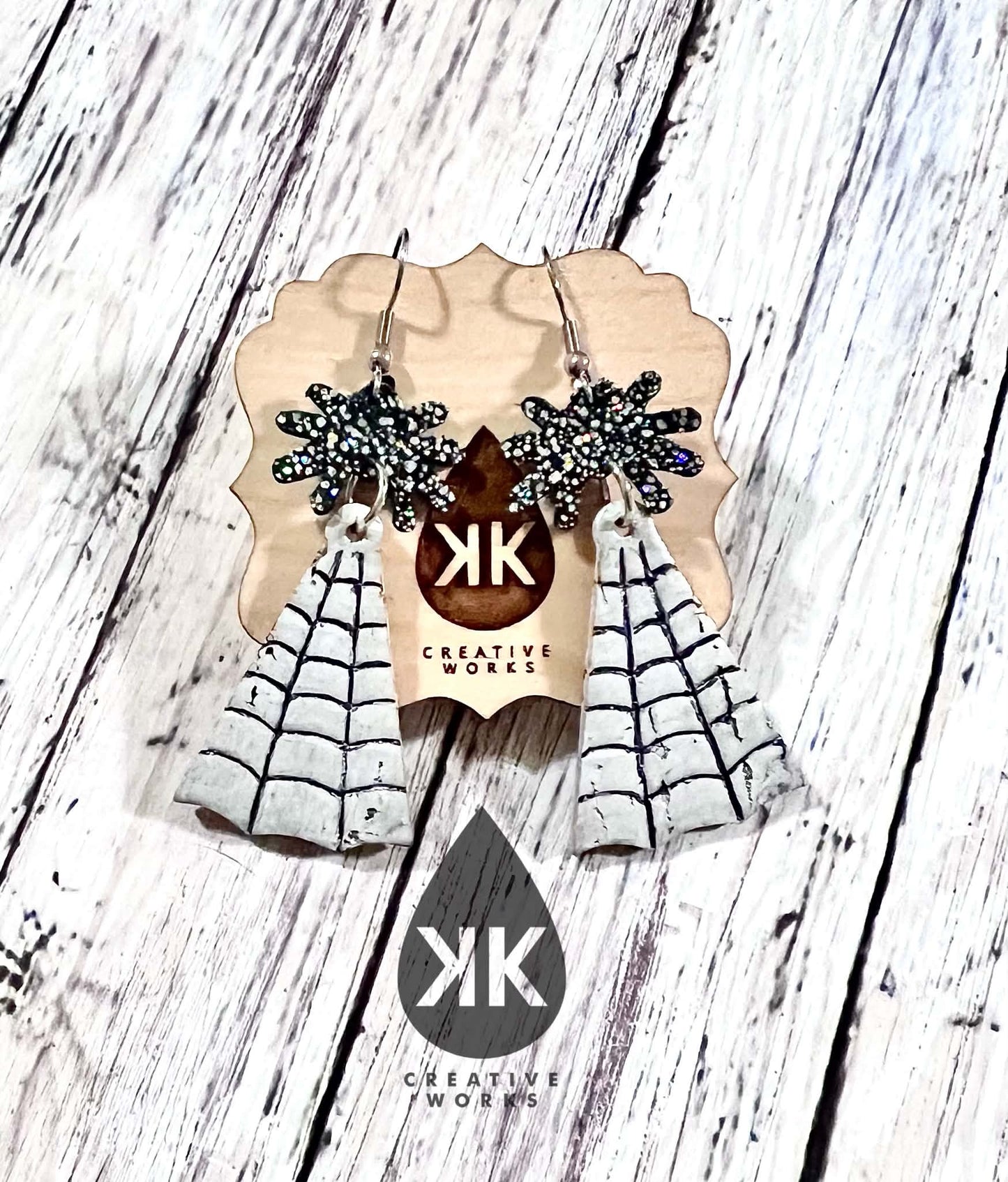 Preorder - Web of Fate - Vertical Embossed with spiders - Pairs - 3 sizes of Spiders - Steel Rule Earring Die