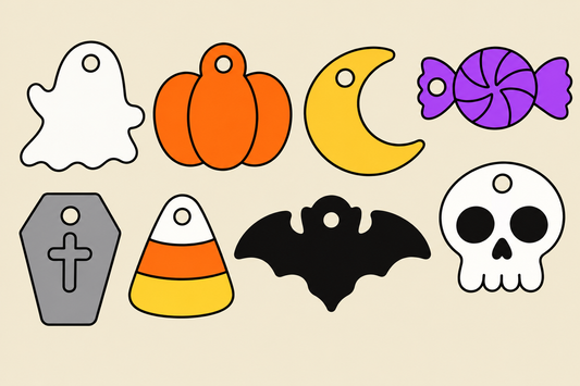 Preorder - Halloween Multi Huggie Dangles  - 8 designs - Steel Rule Wooden Earring Die