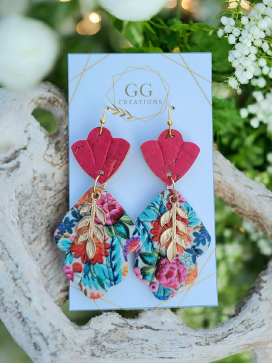 Preorder - Scalloped Leaf - Embossed - Steel Rule Wooden Earring Die