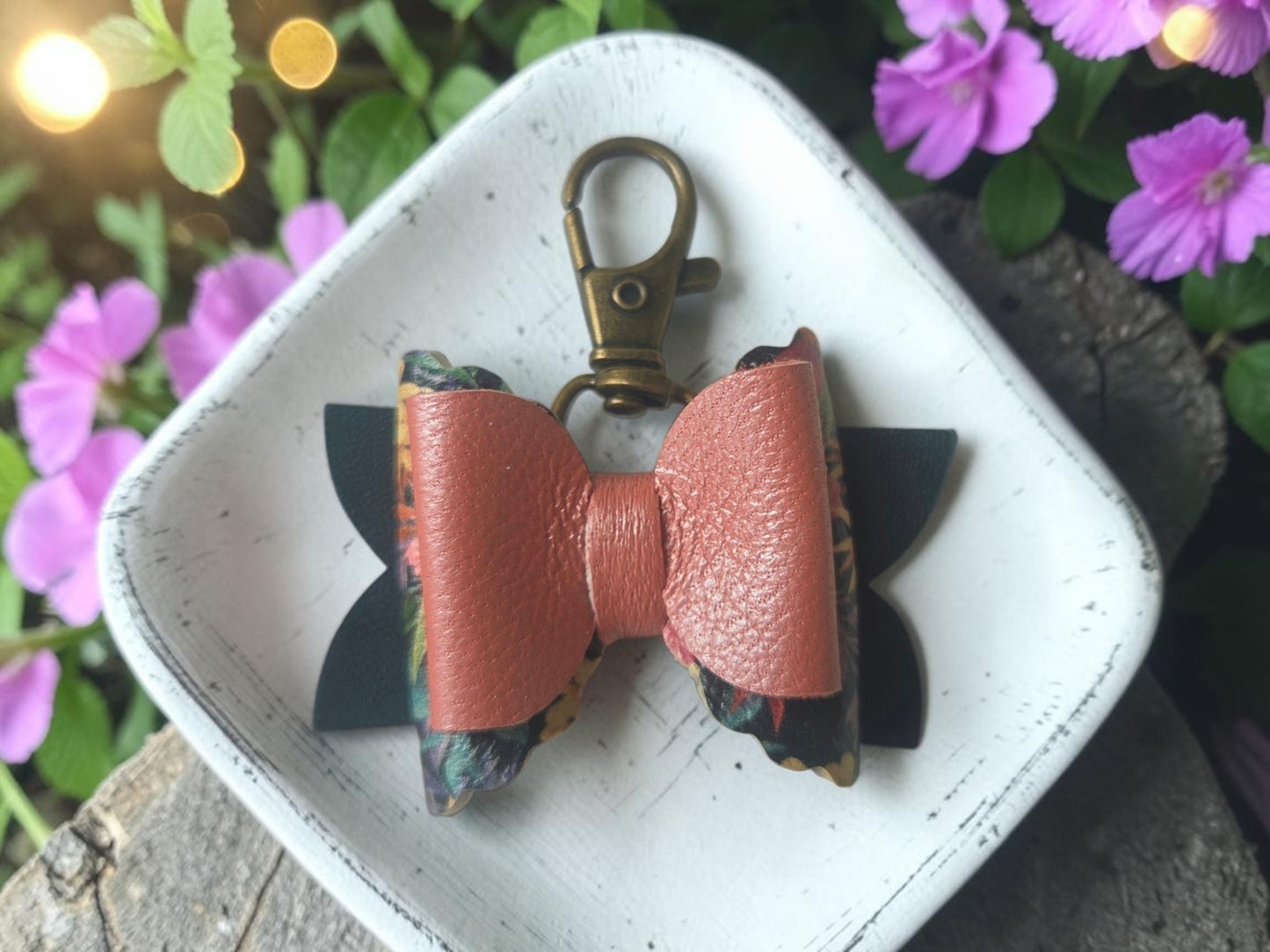 Preorder - Mini Scalloped Princess Bow - Purse flair/zipper pull -Steel Rule Wooden Die