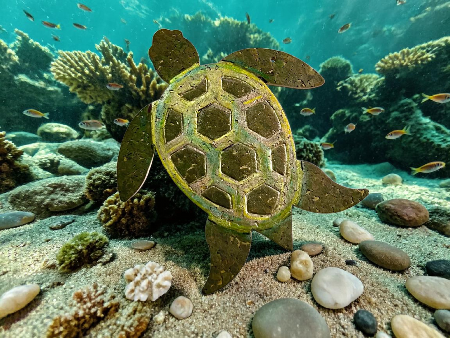 Large Sea Turtle Accessory/Bag Flair -  Steel Rule Wooden Die