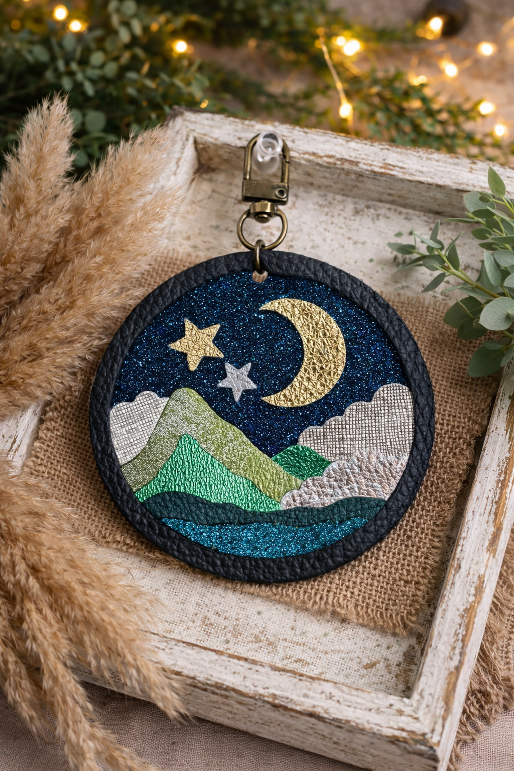 Preorder - 4" Cosmic Night - Accessory, Keychain, Purse Charm- Steel Rule Wooden Die
