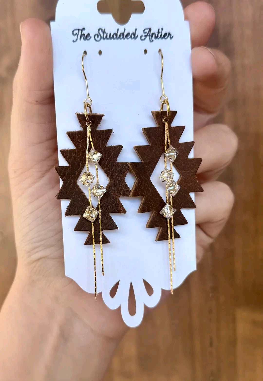 Aztec - 4 sizes - Steel Rule Earring Die