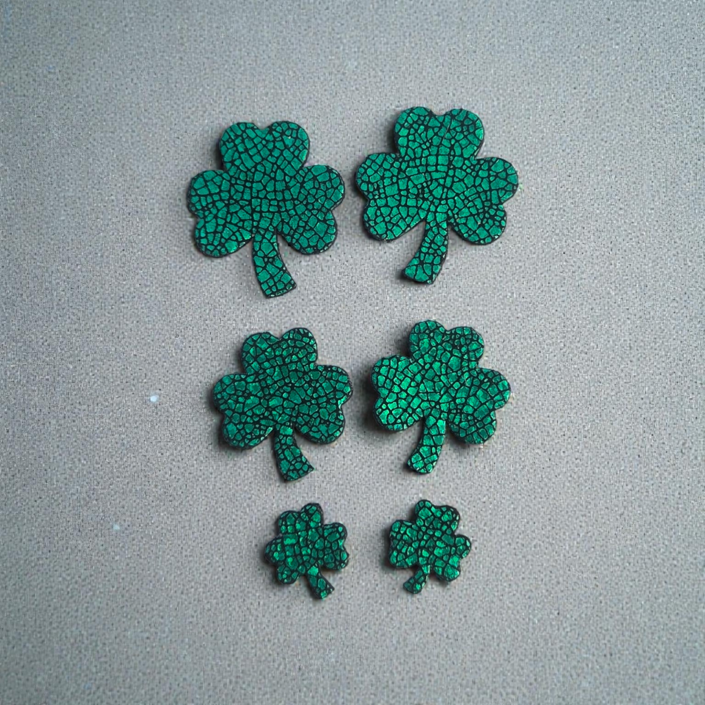 Preorder - Clovers - Multiple sizes - Mirrored pairs = Steel Rule Wooden Earring Die