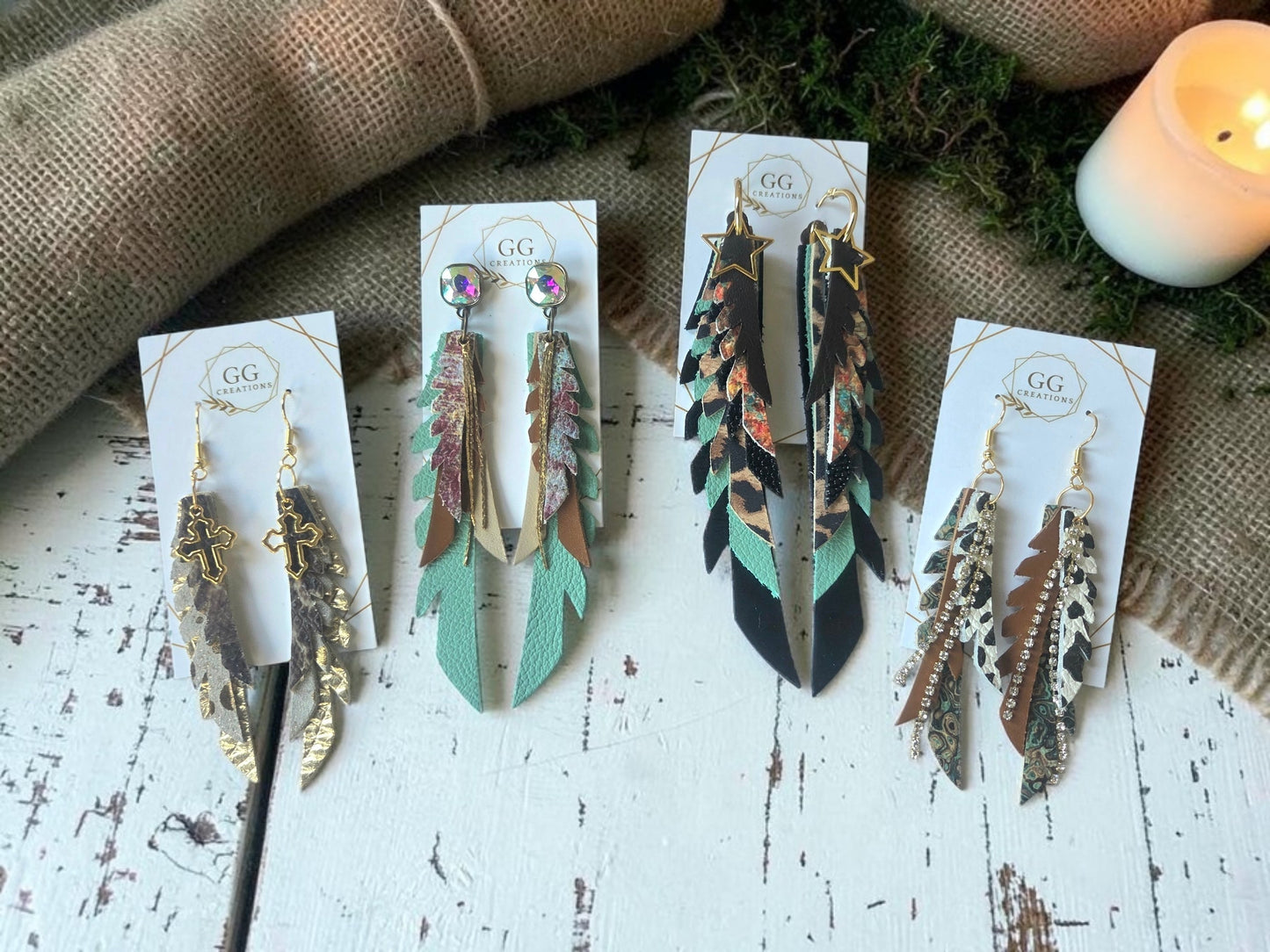 Preorder - Razor Edge Feather Layering Feathers -  6 layers - Steel Rule Wooden Earring Die