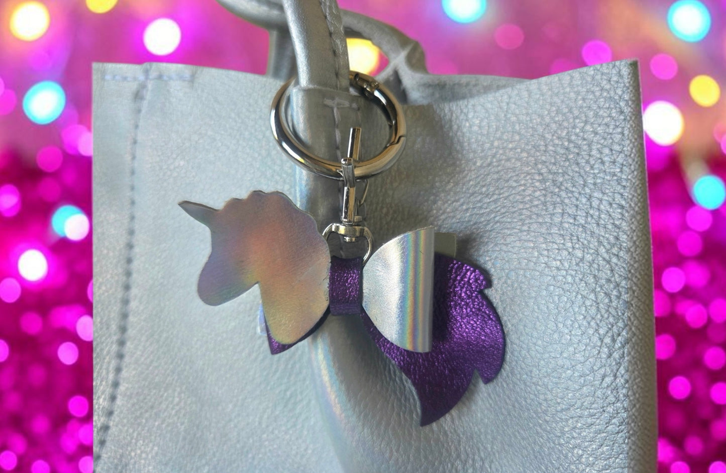 Preorder - Unicorn Tail Bow - Purse flair/zipper pull/hair accessory -Steel Rule Wooden Die (Copy)