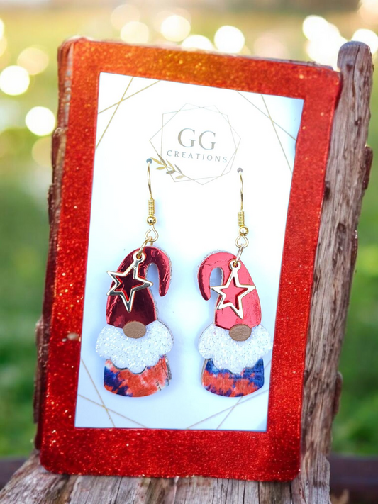 Preorder - 1.5" Gnome - Mirrored Pair - Steel Rule Wooden Earring Die