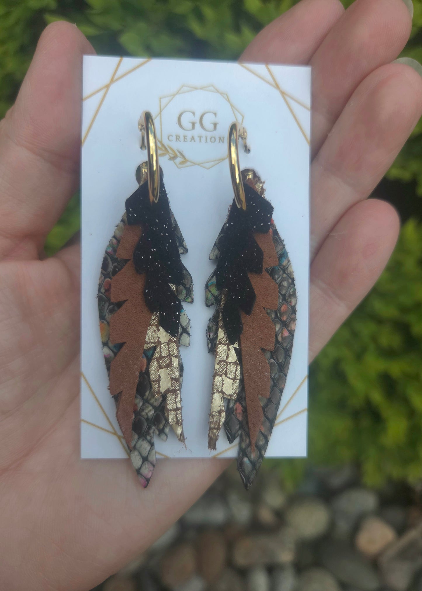 Ellie - Side Fringe Feathers - Steel Rule Wooden Die