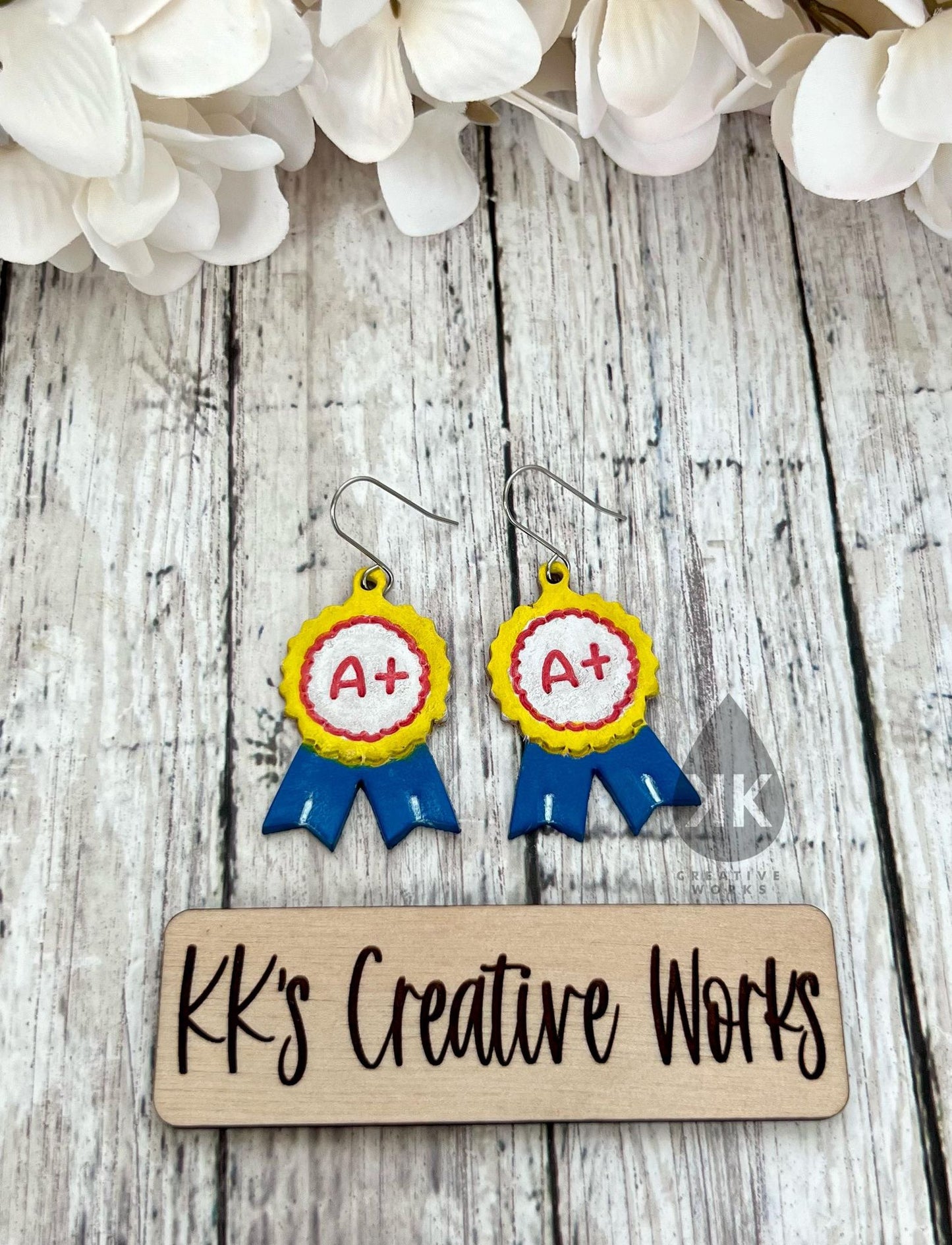 Preorder- Colorful Classroom - 8 Embossed Designs - Back to School - Embossed - Steel Rule Wooden Earring Die