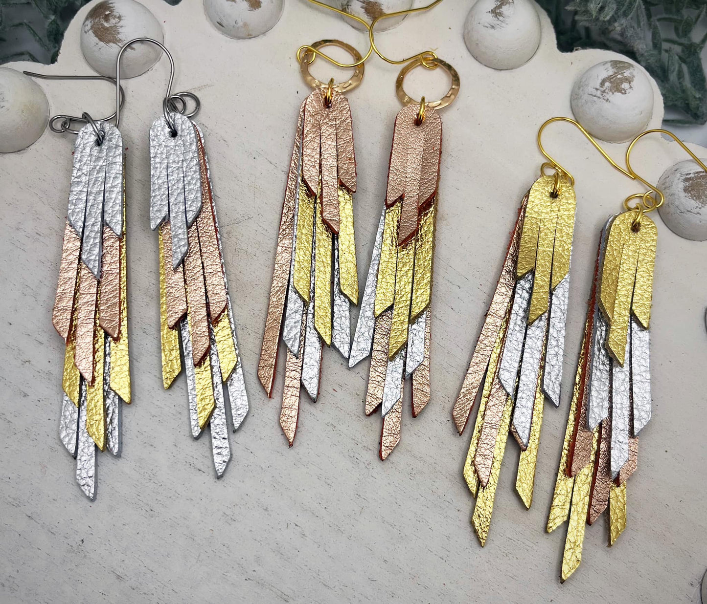 Preorder - Multi Skinny Fringe - Steel Rule Wooden Earring Die